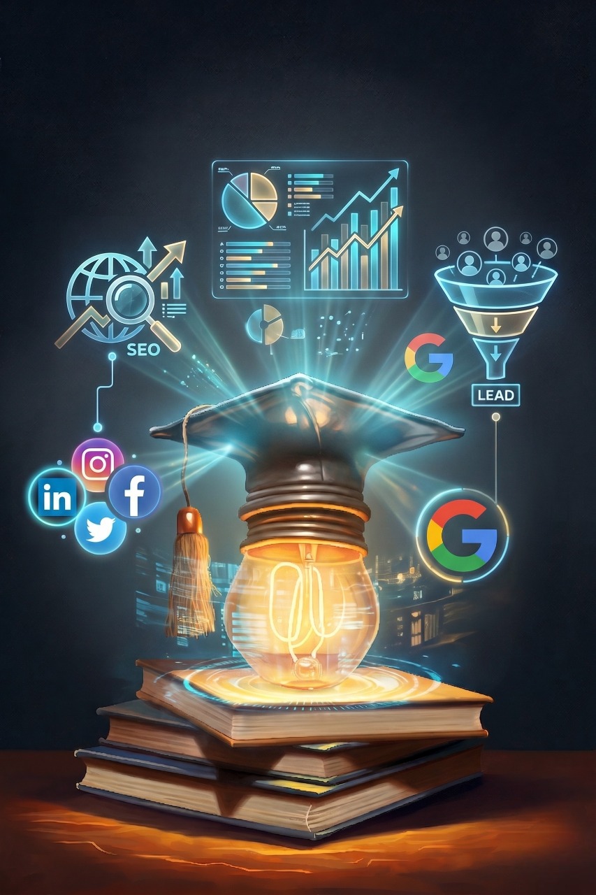digital marketing agency for education industry, digital marketing services for education institutes, education lead generation, seo for schools, student leads for schools and colleges