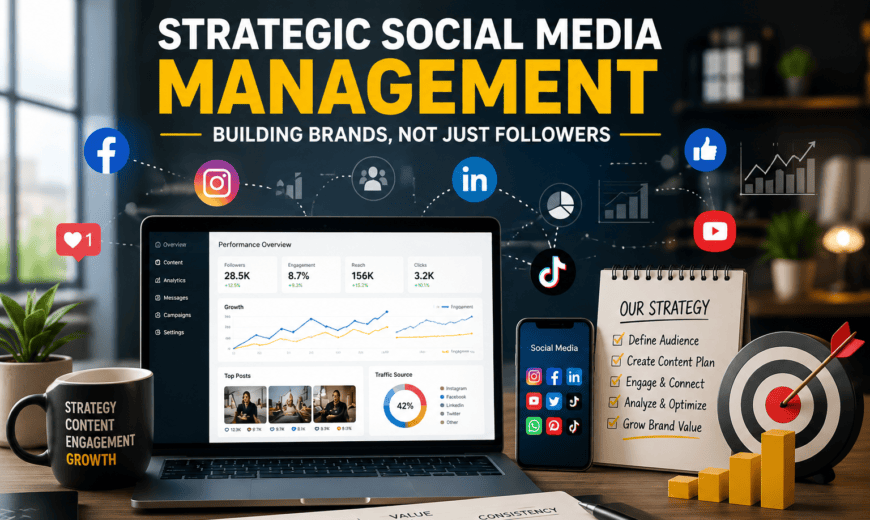 strategic social media management, digital marketing strategy social media, top social media consultants, website content creation services
