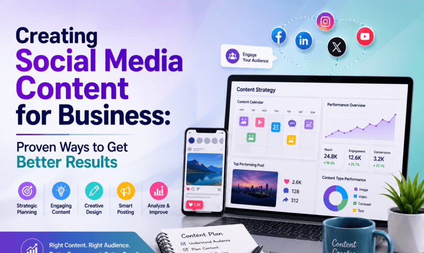 creating social media content for business